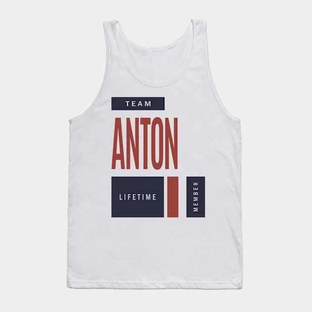 Anton Personalized Name Birthday Gift Tank Top by cidolopez